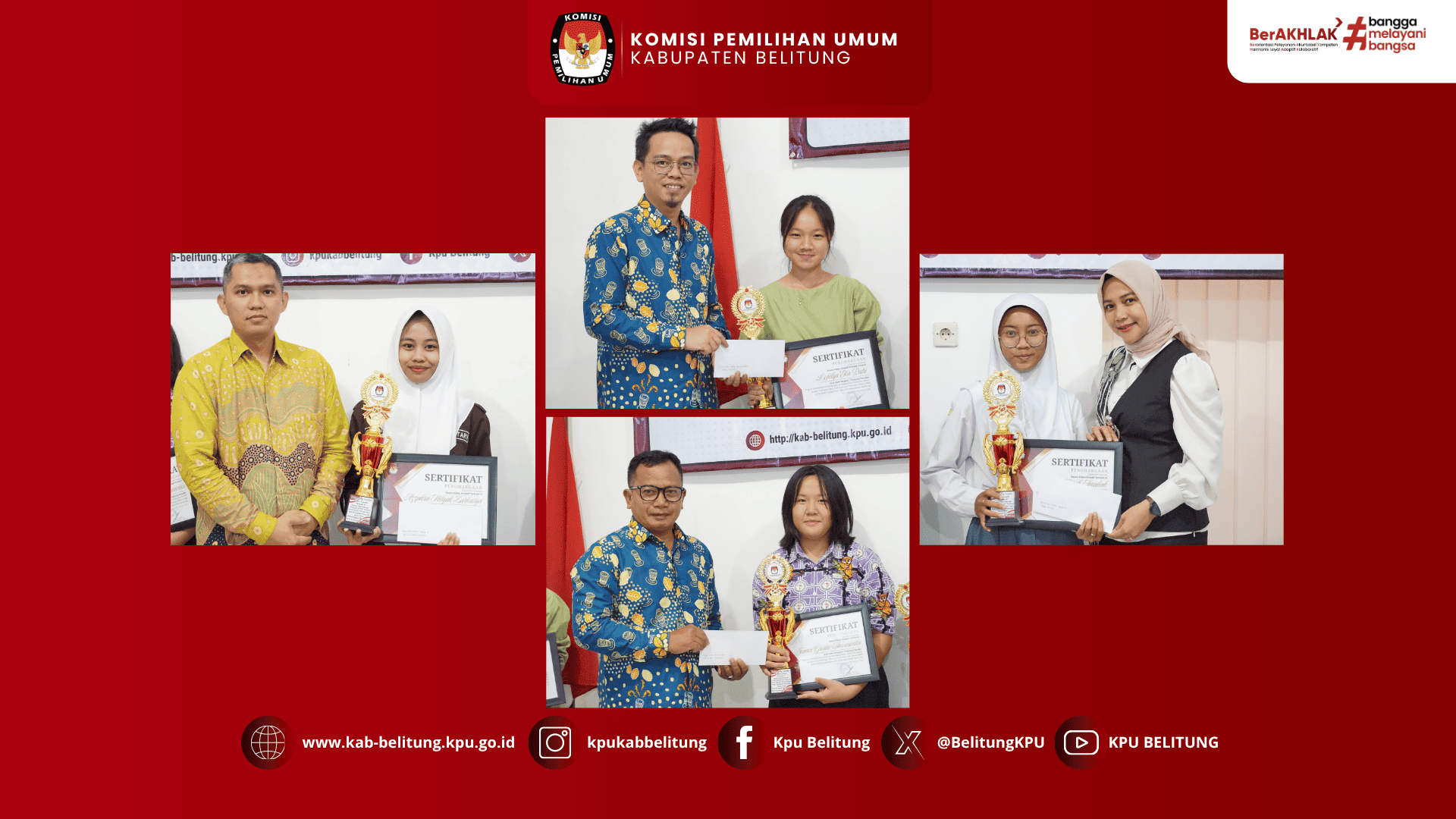 Penyerahan Hadiah Pemenang Lomba Esai dan Video Kreatif